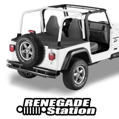 Jeep Wrangler TJ Duster Deck Cover Abdeckung Laderaum schwarz Hardtop Bestop 96-02