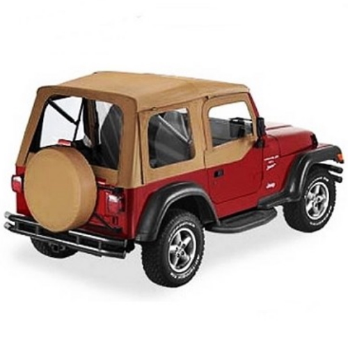 Jeep Wrangler TJ Supertop Softtop Verdeck inkl. Aufsteckfenster Spice Denim Bestop 96-06