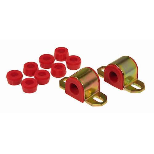 Jeep CJ CJ5 CJ7 CJ8 Polyurethan Stabigummi Set Stabibuchsen vorne rot Ø 22,2mm Prothane 76-86