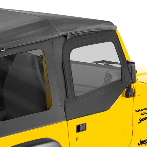 Jeep Wrangler TJ Set Aufsteckfenster für Halbtüren Black Denim Bestop 96-06