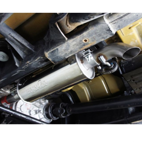 Jeep Wrangler JK 3,8 ltr. 4türer Auspufftopf Ultra Flo™ Schalldämpfer mit Endrohr vor der Hinterachse Dynomax 07-11