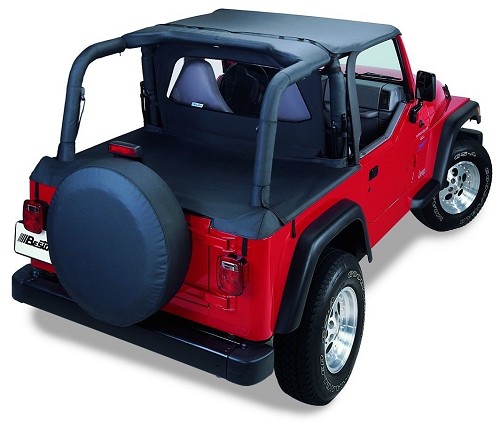 Jeep Wrangler TJ Header Bikini Top Targa Style Black Diamond Bestop 03-06