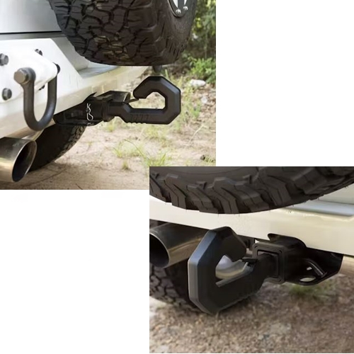 Universal Elite Giga Hook 2 Stahl Schlepphaken Zughaken Abschlepphaken schwarz 2" US Anhängerkupplung