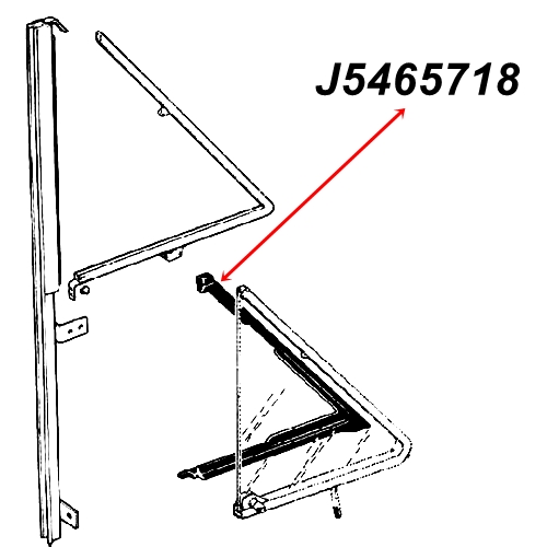 Jeep Wagoneer & Grand Wagoneer SJ Dichtung Dreiecksfenster Scheibendichtung Tür vorne rechts 63-91