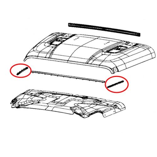 Jeep Gladiator JT Dichtung Motorhaube seitlich zum Kotflügel Bj. 18-