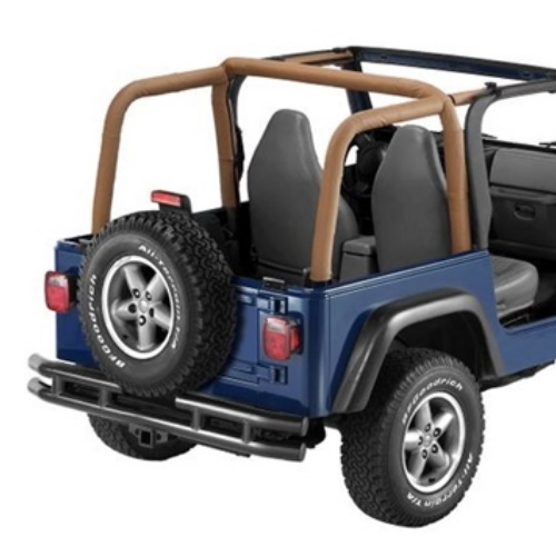 Jeep Wrangler TJ Überrollbügel Polster Bezug braun Spice Denim Bestop 96-02