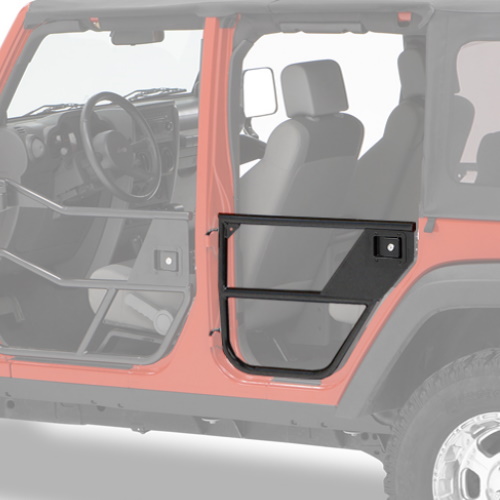 Jeep Wrangler JK 4türer Element Doors Türelement Halbtür Halbtüren hinten HighRock 4x4 Matt Schwarz 07-18