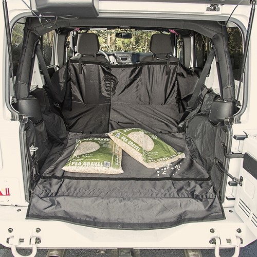 Jeep Wrangler JK 4türer Cargo Cover Konfigurierbare Schutzmatte Kofferraum Matte ohne Subwoofer 07-14