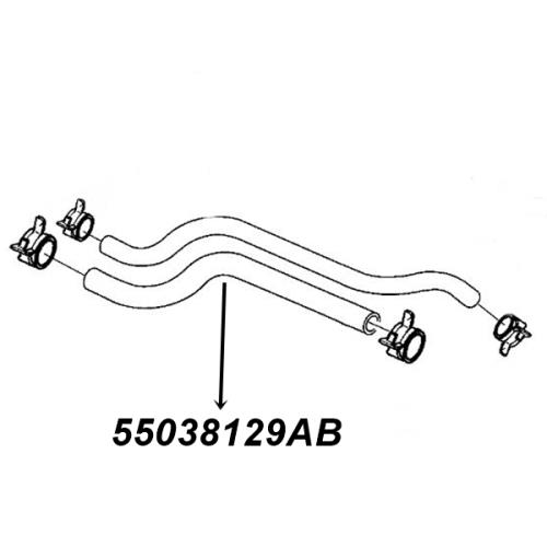 Jeep Wrangler TJ 2,5 ltr. Heizungsschlauch HVAC Schlauch Heizungskühler Eingang Zulauf Gates Bj. 2002
