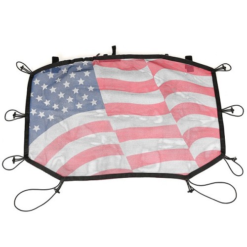 Jeep Wrangler JK Eclipse Bikini Top Mesh mit USA Flagge 07-18
