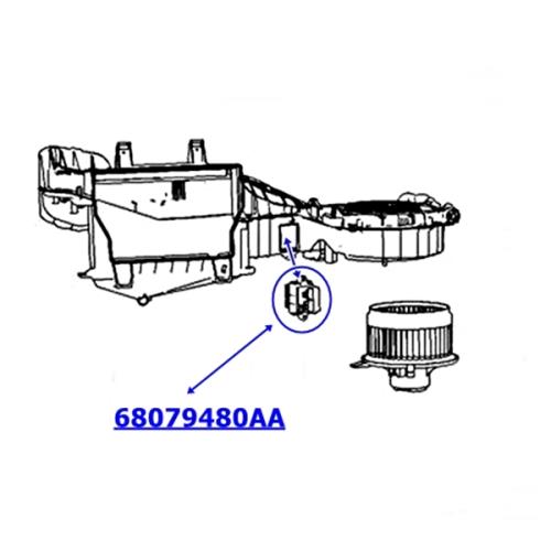 Jeep Grand Cherokee WK2 WH WK Gebläsewiderstand Heizungswide