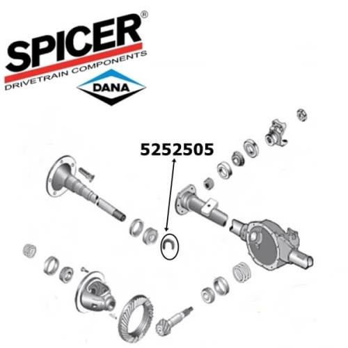 Jeep Grand Cherokee ZJ ZG C-Clip Steckachse Dana 35 Hinterachse Spicer 92-98
