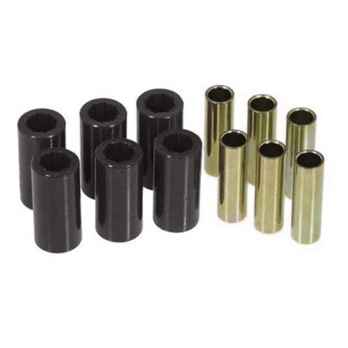 Jeep CJ Polyurethan Blattfederbuchsen Federbuchsen Schäkelbuchsen Set Blattfedern hinten schwarz Prothane 55-75
