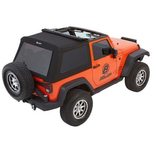 Jeep Wrangler JK 2türer Trektop NX Glide Verdeck Softtop Black Diamond Bestop 07-18