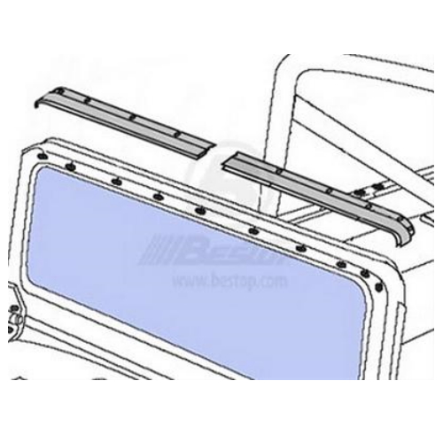 Jeep CJ Softtopleiste Leiste Softtop Bikini Top Schiene 76-86