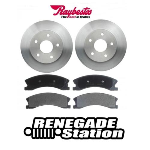 Jeep Grand Cherokee WJ WG Bremsscheiben mit Bremsklötzen vorne Akebono Bremse Raybestos Bj. 99-04