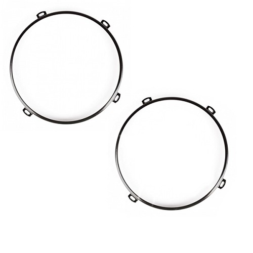 Jeep Wrangler JK Satz Scheinwerfhaltering Scheinwerferhalter Ring schwarz Scheinwerfer 07-17