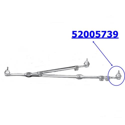 Jeep Wrangler YJ Spurstangenkopf links unten am Achsschenkel LHD 91-95