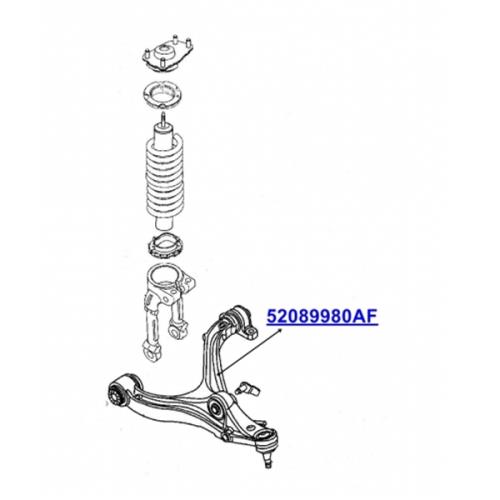 Jeep Grand Cherokee WH WK Querlenker Dreieckslenker vorne rechts unten 05-10