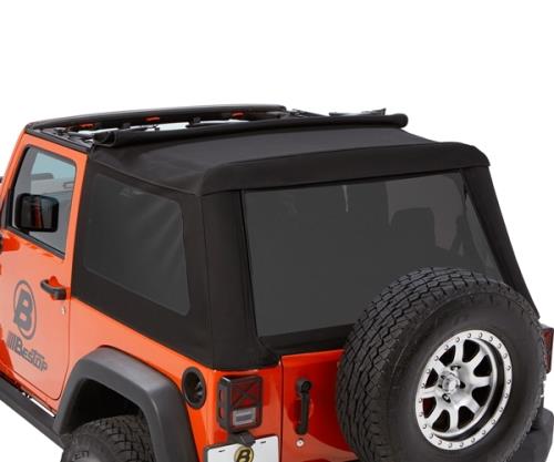 Jeep Wrangler JK 2türer Trektop NX Glide Verdeck Softtop Black Diamond Bestop 07-18