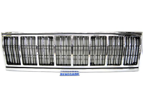 Jeep Cherokee XJ Kühlergrillblende Frontgrill Chrom Schwarz