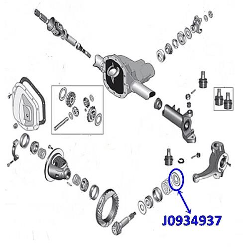 Jeep Cherokee XJ innere Scheibe Kegelrad Leitblech Schwallblech Dana 30 Vorderachse Spicer 84-96