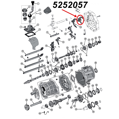 Jeep Wrangler YJ Schaltgabel 1. & 2. Gang AX15 Schaltgetriebe Bj. 88-95