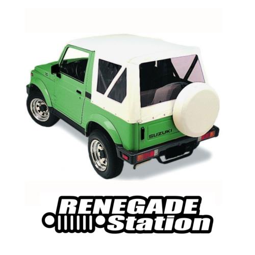 Suzuki Samurai Radhülle Reserveradhülle Ersatzradhülle Ersatzradabdeckung White Crush (26.5" x 7.5") Bj. 88-94