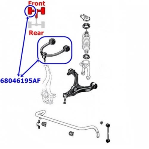 Jeep Grand Cherokee WK2 WH WK Premium Querlenker Dreieckslenker vorne oben links 11-15