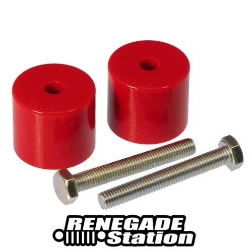 Jeep Wrangler TJ Polyurethan Achsanschlaggummi Set hinten rot Prothane Bj. 96-06