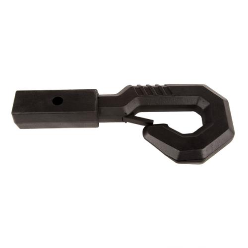 Jeep CJ Wrangler YJ TJ JK JL Giga Carbon Stahl Abschlepphaken Rettungshaken schwarz für 2" US Anhängerkupplung