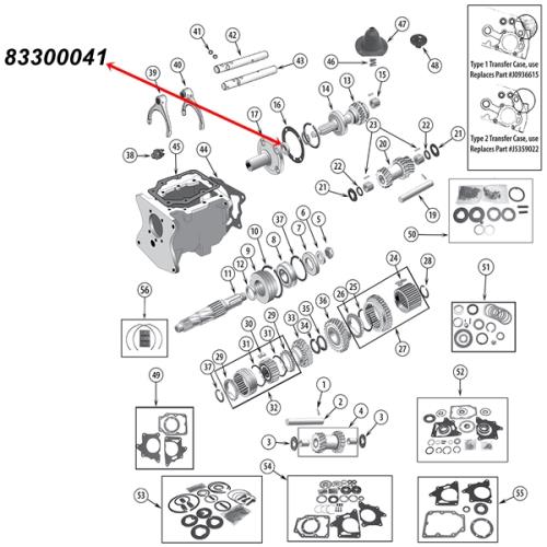 Jeep CJ Simmerring Eingang Eingangswelle T176 T177 Schaltgetriebe 80-86