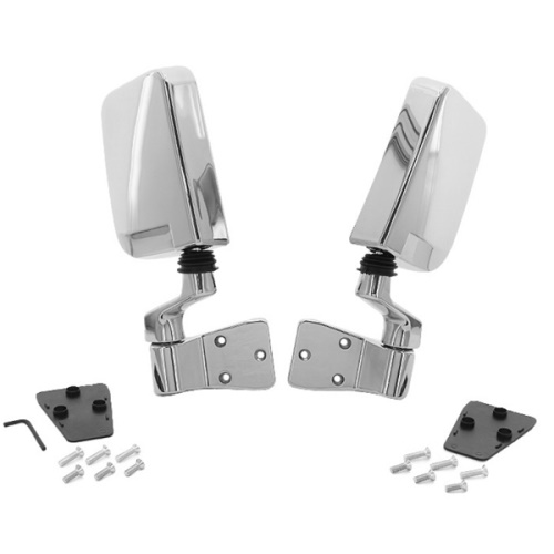 Jeep Wrangler TJ Set HIGHROCK 4x4 ™ Chrom Außenspiegel Türspiegel Türscharnierspiegel Bestop 96-06