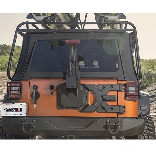 Jeep Wrangler JK verstärkter Spartacus Ersatzradhalter Reserveradhalter Rugged Ridge 07-18