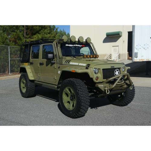 Jeep Wrangler JK Set Hurricane EU Kotflügelverbreiterungen glatt Rugged Ridge 07-18