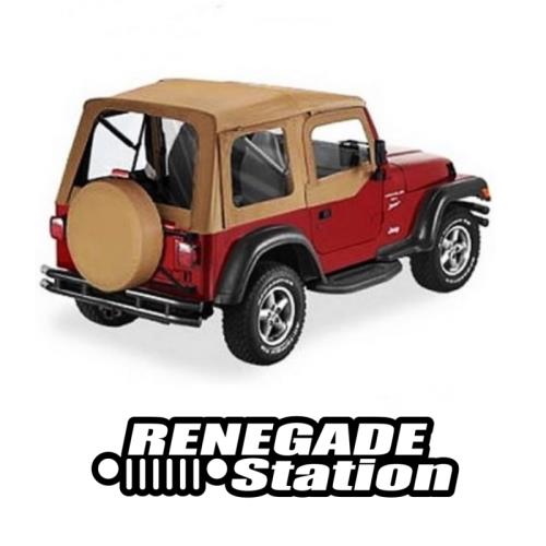 Jeep Wrangler TJ Supertop Softtop Verdeck inkl. Aufsteckfenster Spice Denim Bestop 96-06