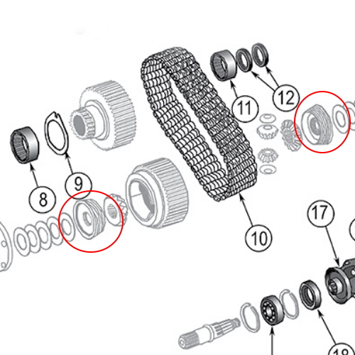 Jeep CJ Conen für Ausgleich Quadra-Trac Bj. 73-79