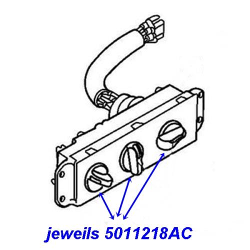 Jeep Wrangler TJ Heizungsknopf Knopf für Bedienteil Heizung Klima 99-06