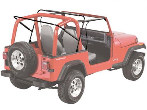 Jeep CJ CJ7 Supertop Verdeck Softtop mit klaren Scheiben Black Denim Bestop 76-86