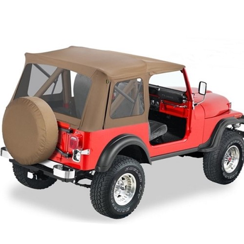 Jeep Wrangler YJ Classic Supertop Softtop Verdeck Spice Denim Bestop 87-95