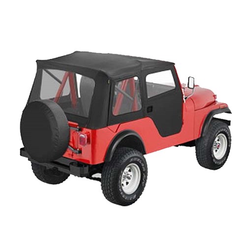 Jeep CJ5 Supertop Softtop Verdeck inkl. teilbare Türen Black Chrush Bestop Sonderedition 55-75