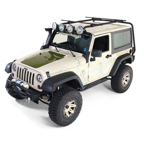 Jeep Wrangler JK 2türer Sherpa Dachträger Lastenträger klappbar Rugged Ridge 07-18