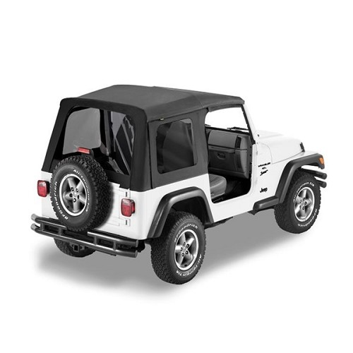Jeep Wrangler TJ Ersatzplane für Orginal Verdeck mit getönten Scheiben Black Denim Bestop 96-02