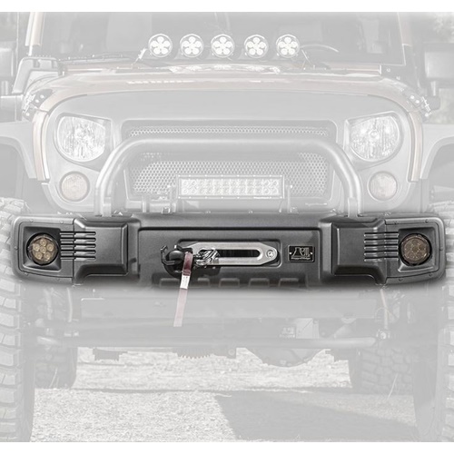 Jeep Wrangler JK Spartacus Stahl Stubby Stoßstange Stoßfänge