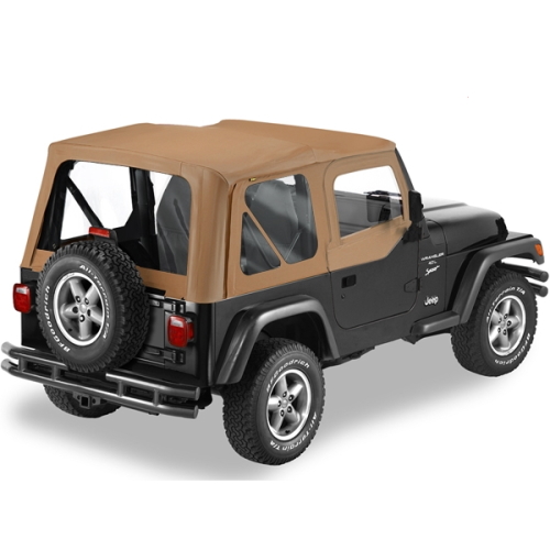 Jeep Wrangler TJ Set Aufsteckfenster für Halbtüren Spice Denim Bestop 96-06