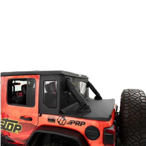 Jeep Wrangler JL 4türer Halftop Conversion Kit Verdeck Trektop Black Twill Bestop 18-