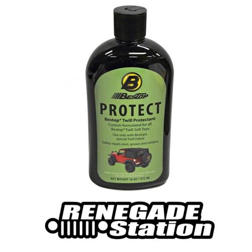 Jeep CJ Wrangler YJ TJ JK JL Verdeck Oberflächen Schutz für Black Twill Softtop Bestop 76-