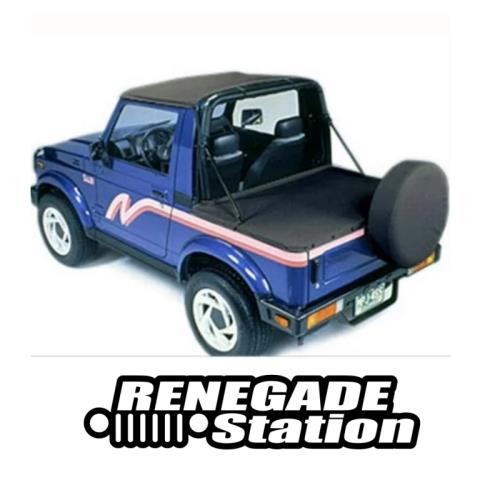 Suzuki Sidekick Geo Tracker Duster Deck Cover Abdeckung Laderaum Black Denim Bestop 86-94