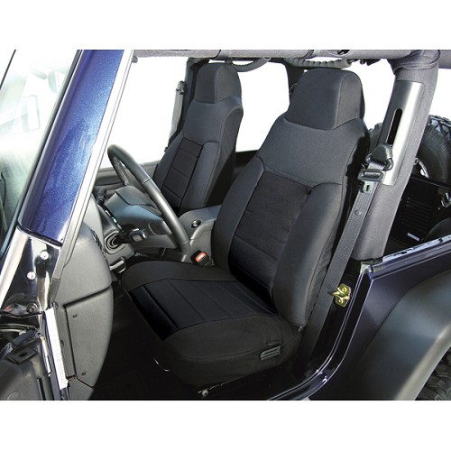 Jeep Wrangler YJ Sitzbezüge Sitzbezug Paar vorne schwarz Rugged Ridge 91-95