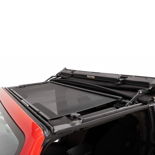 Jeep Wrangler JK auziehbarer Sonnenschutz Rollo Bikini Top für Hardtop Mesh Bestop 07-18